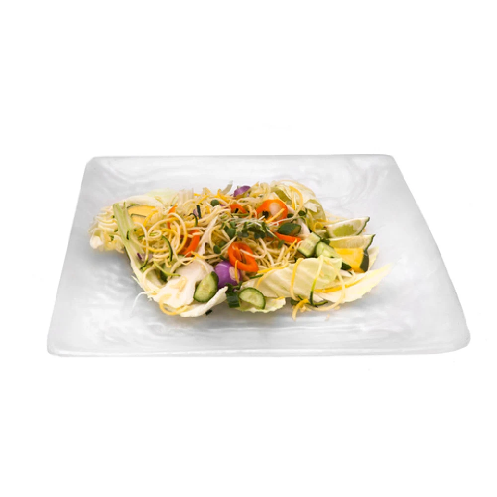 Steelite KMK1034SH 15 Inch Square Charger Tray Dishwasher Safe Resin White