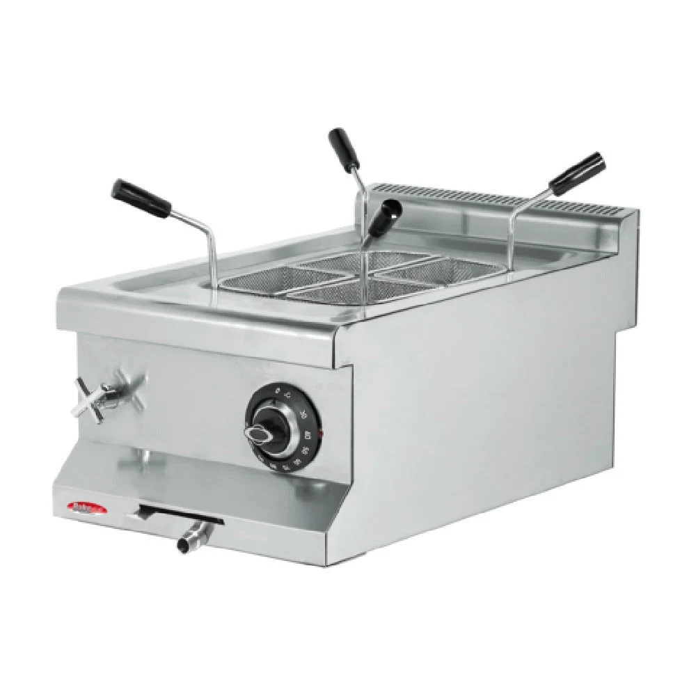 BakeMax BM6ME010 15 Inch Pasta Cooker Electric with 10 Liter Tank Stainless Steel