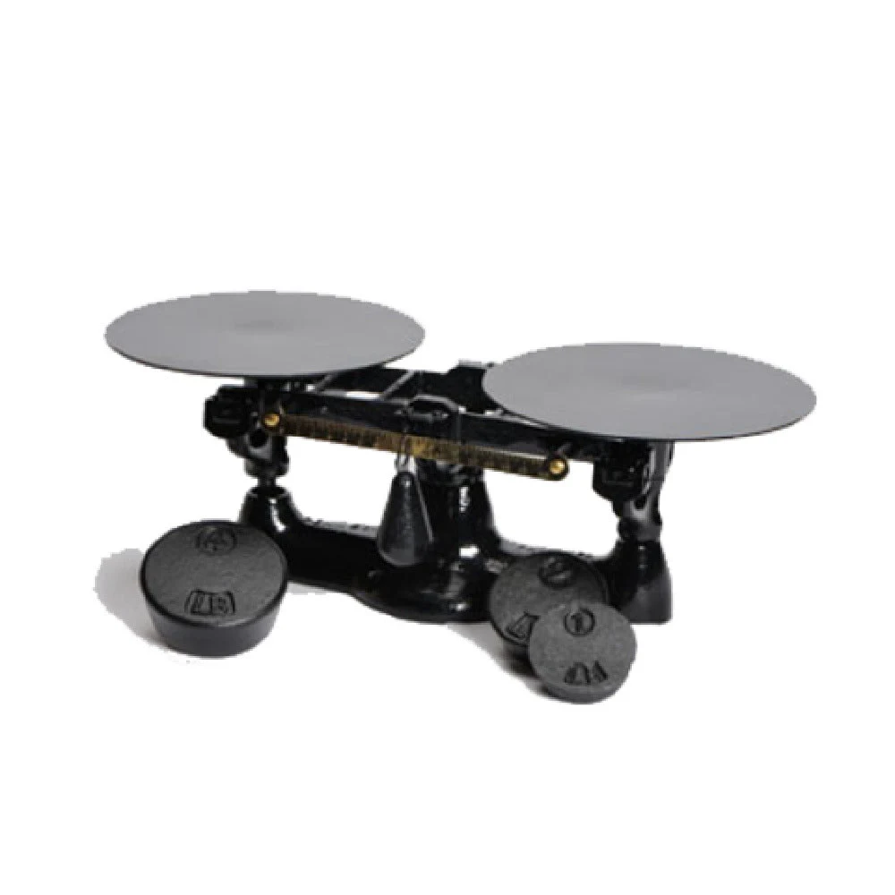 Penn Scale 1702 B 8 lb Capacity Cast Iron Baker's Scale with Brass Beam Powder Coat Finish