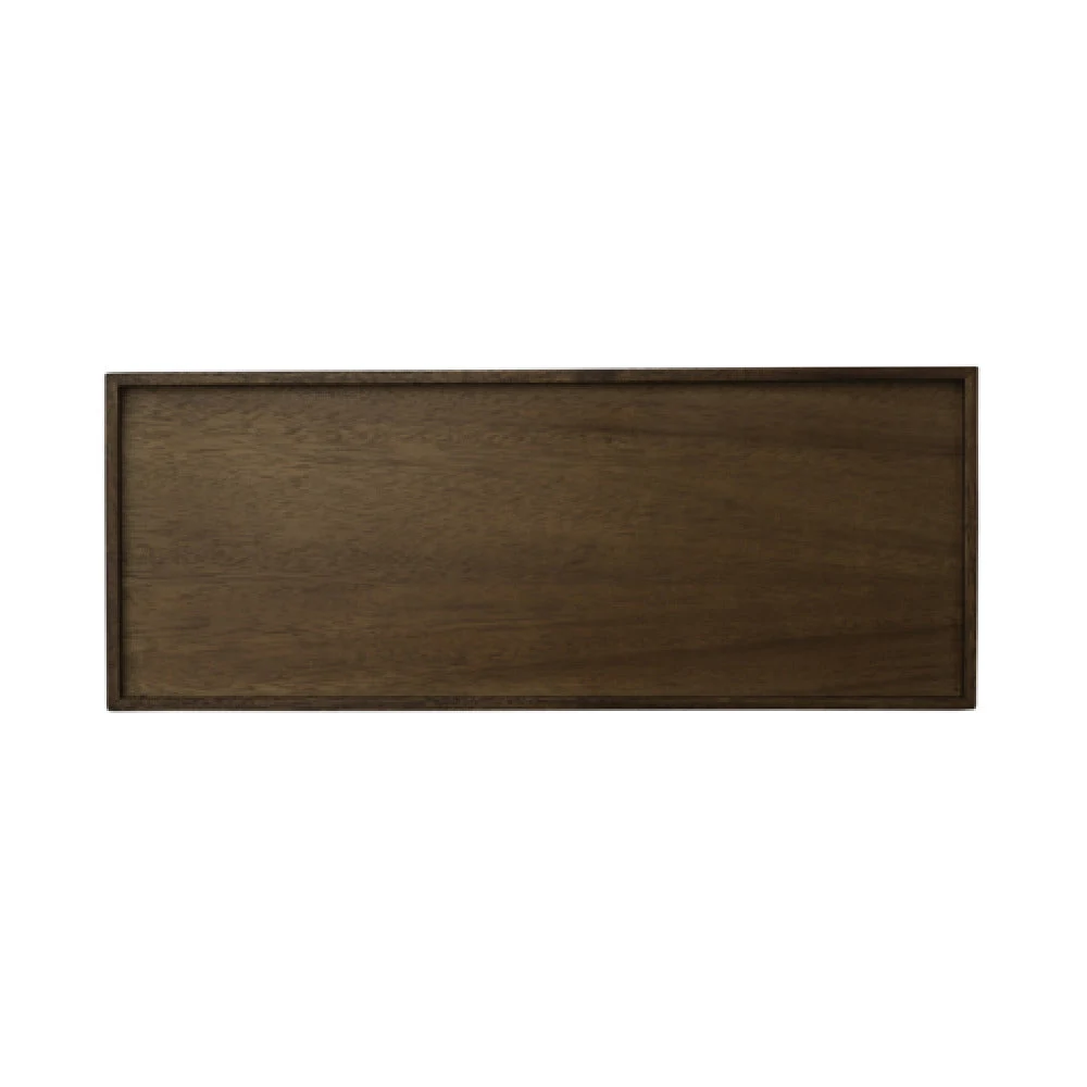 Steelite 6525T241 12.5 Inch Wood Tray Rectangle with White Album Finish