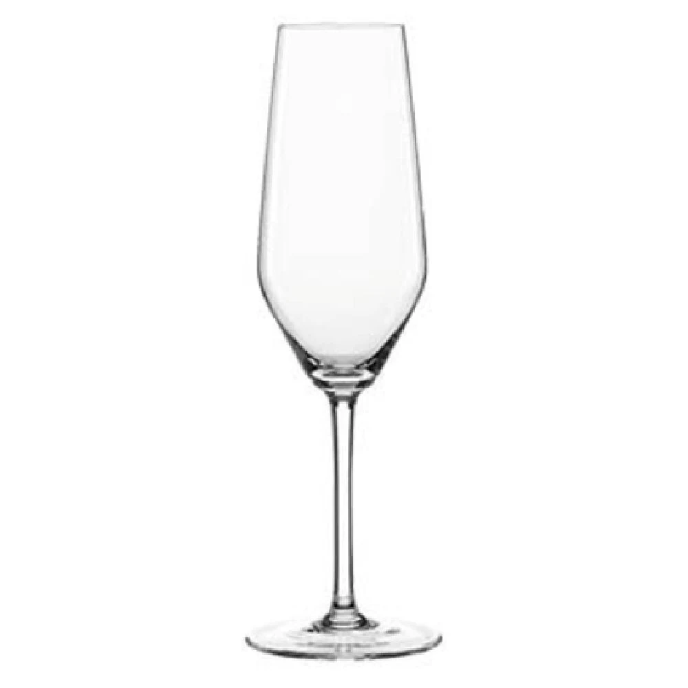 Libbey 4678007 8 Oz Dishwasher Safe Sparkling Wine Flute Glass - Break Resistant Crystal