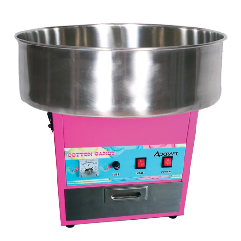 Admiral Craft COT-21 21 Inch Diameter Cotton Candy Machine with Stainless Steel Bowl