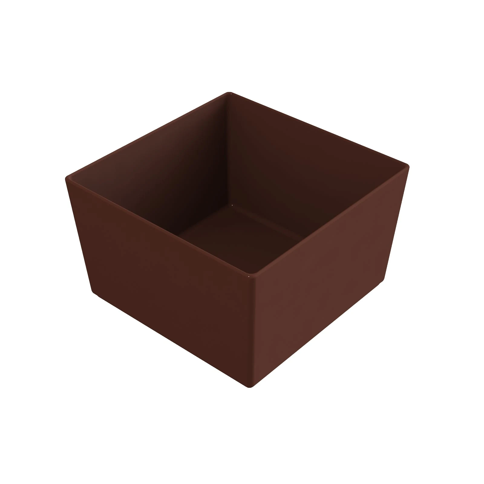 Tablecraft CW4036BR 9-5/8 Quart Square Bowl Cold Holding Aluminum Brown Finish