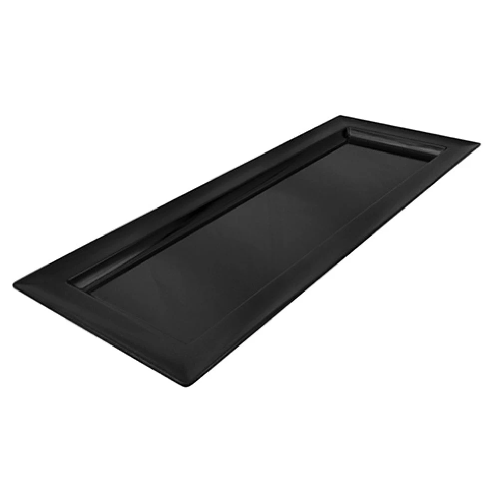 BauscherHepp TB1762 33-4/5 Oz Melamine Rectangular Serving Tray Black