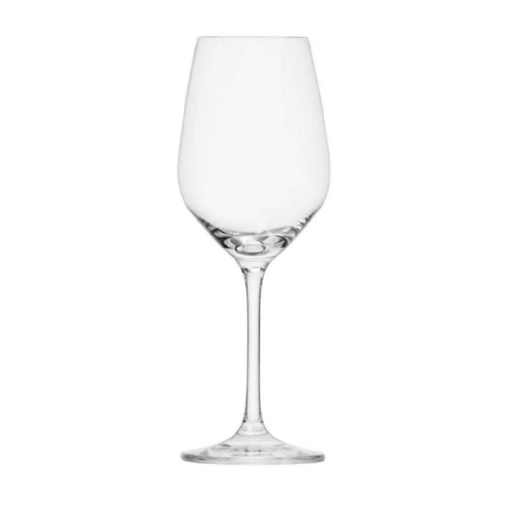 Fortessa 0007.111987 9.8 Oz Lead Free Crystal White Wine Glass with Rim Tempered