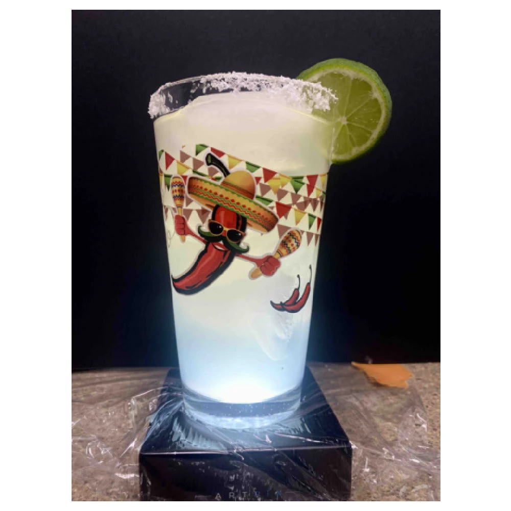 Buccaneer Container Corp 5139OCT1 16 Oz Mixing Glass Clear Custom Printed