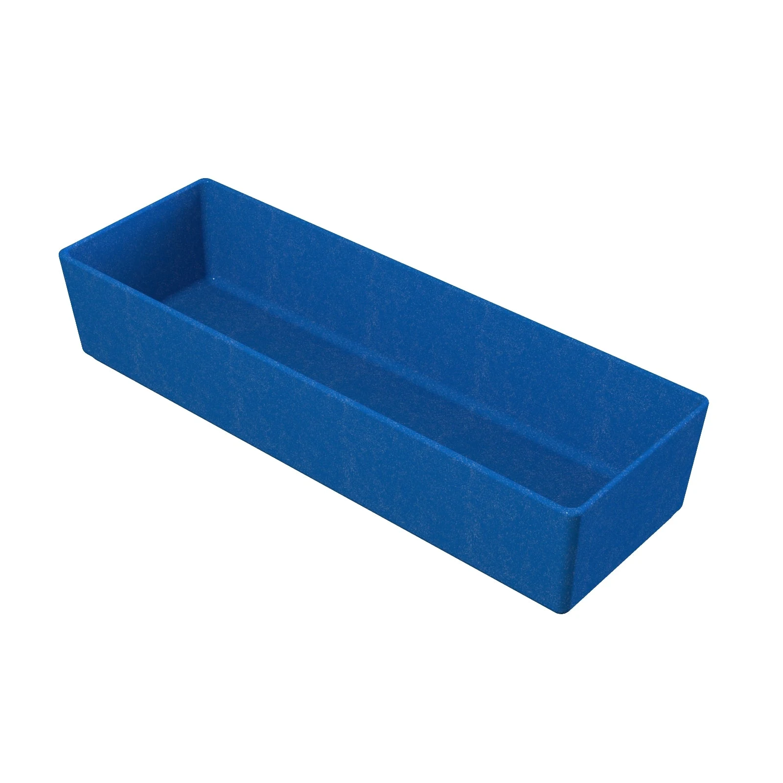 Tablecraft CW4008BS 3-1/4 Quart Rectangular Bowl Cold Holding Aluminum Blue Speckle