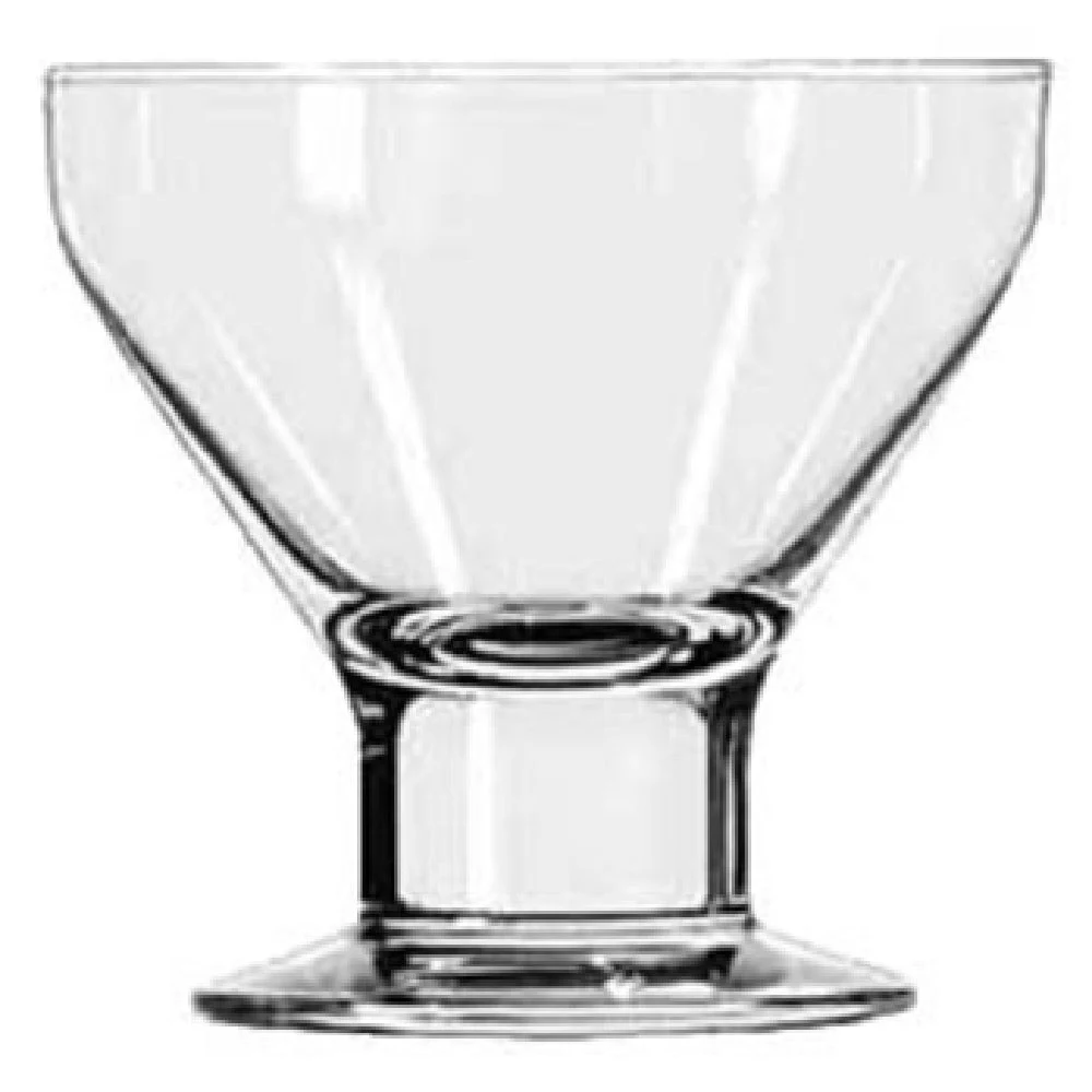 Libbey 3825 10 Oz Dessert Glass Ice Cream Sundae Thick Rim Clear Glass
