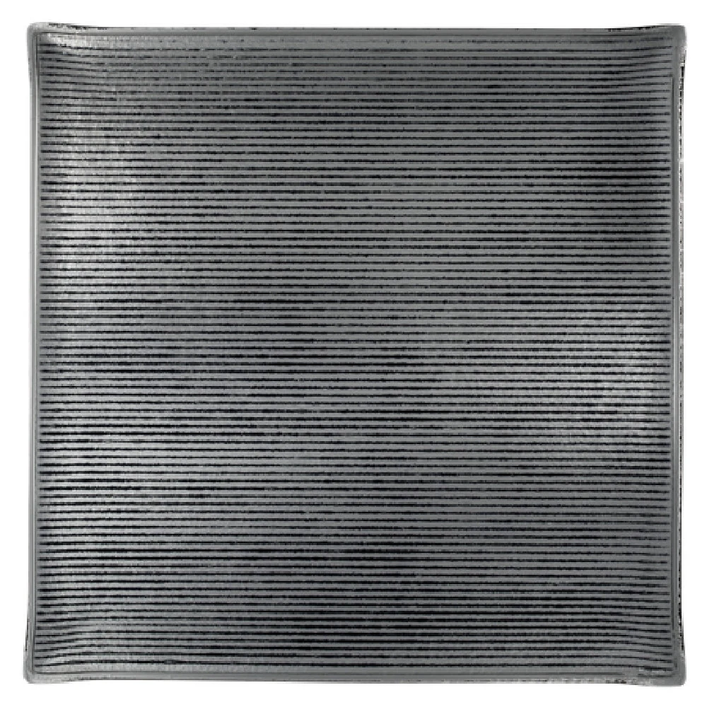 Steelite 6588B437 10.5 Inch Square Tray Shikku Smoke Glass - Serving Tray