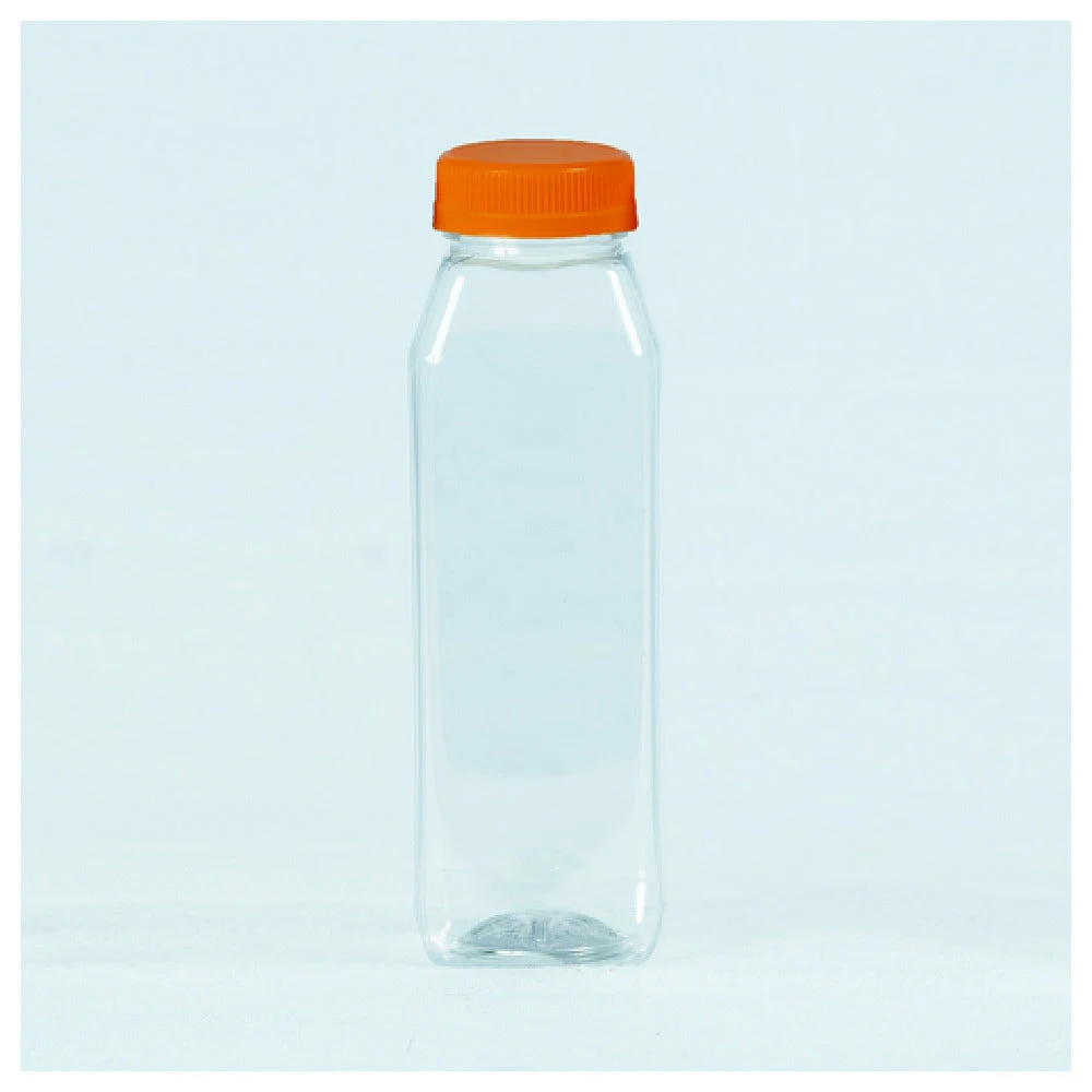 Buccaneer Container Corp 31650100601 10 Oz Juice Bottles Clear PET with Orange Lids