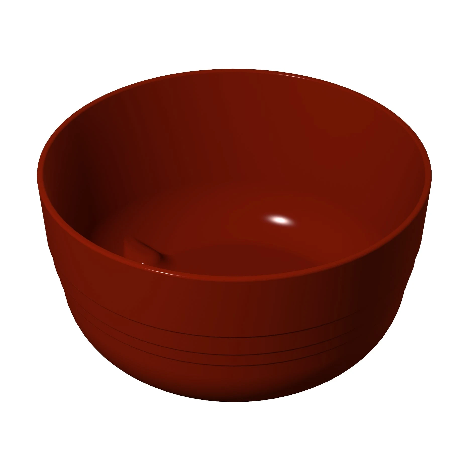 Tablecraft CW3170R 3-1/2 Quart Round Bowl Cold Holding Red Aluminum with Duracoat