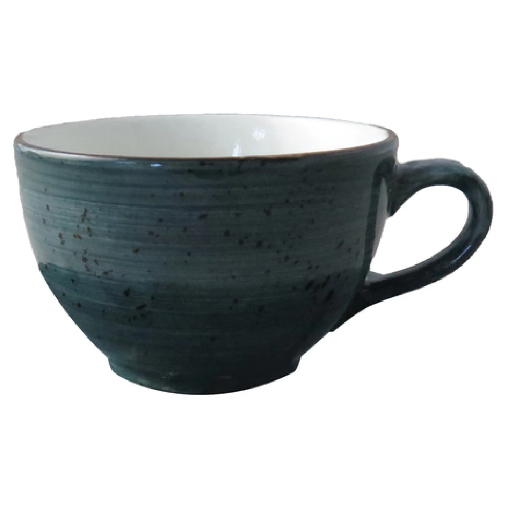 Tableware Solutions USA 51RUS030-03 10 Oz Blue Cappuccino Cup Rustics with Life Edge Warranty