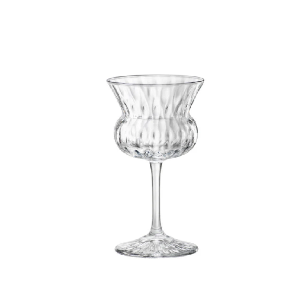 Steelite 49920Q752 5.25 Oz Nick and Nora Glass Soda Lime Clear Bloom