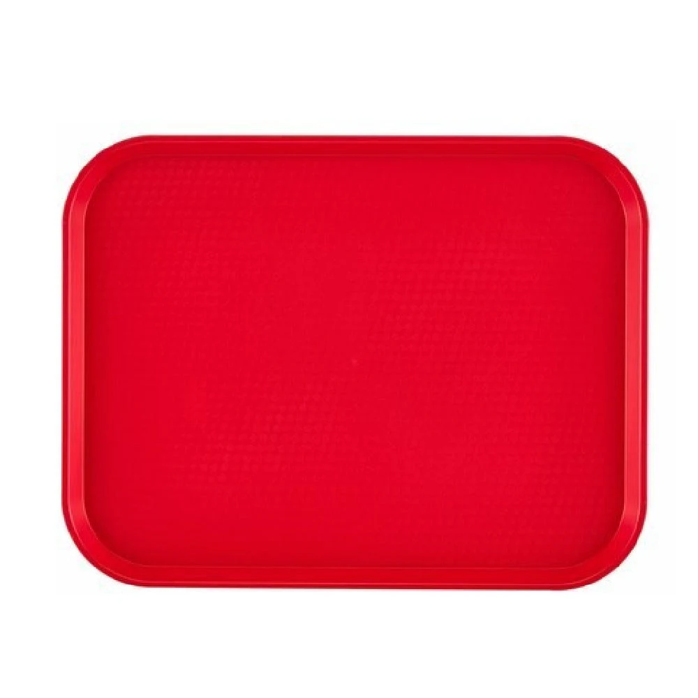 Stanton Trading FFT1014-RD 10-1/2 Inch Red Fast Food Tray Polypropylene Dishwasher Safe