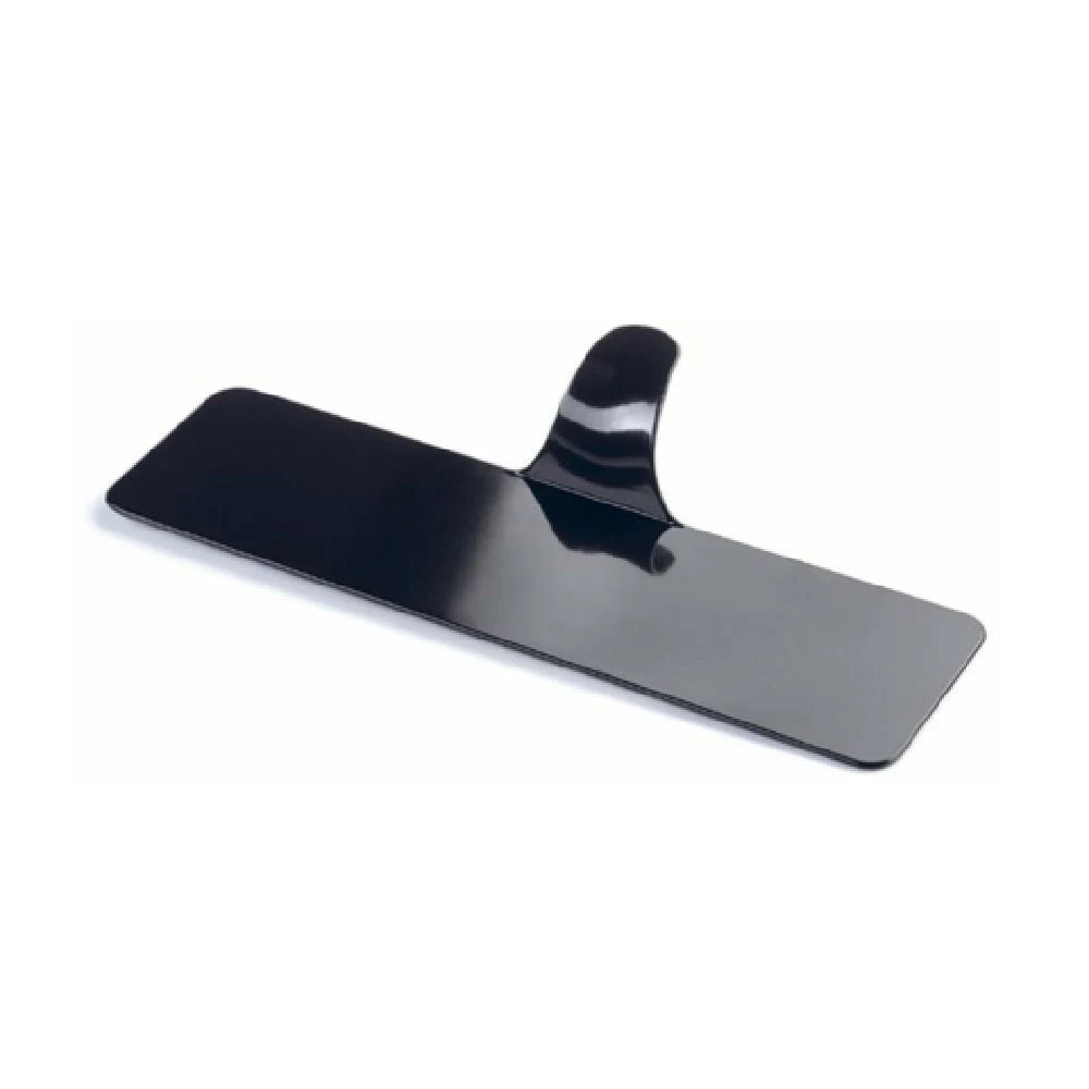 JB Prince RB430 5.1 Inch Wide Rectangular Steel Single Serve Tray Black 250 Packs