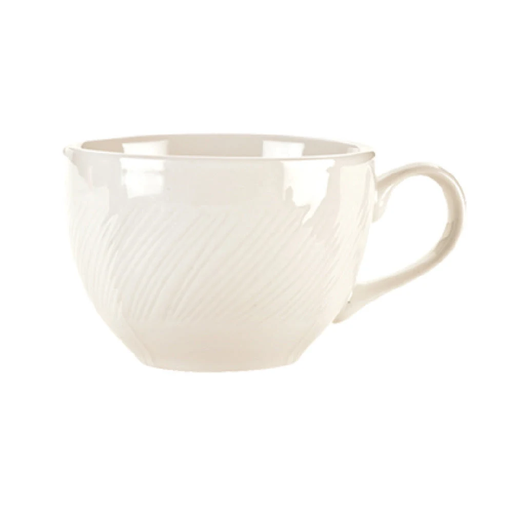 Libbey BO-1152 7-1/2 Oz Eared-Handle Cup Porcelain Bright White