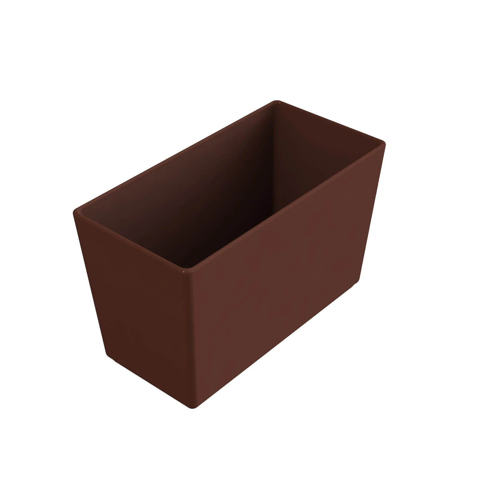 Tablecraft CW4035BR Bowl 3-5/8 Qt Rectangular Aluminum Cold Holding Brown Finish