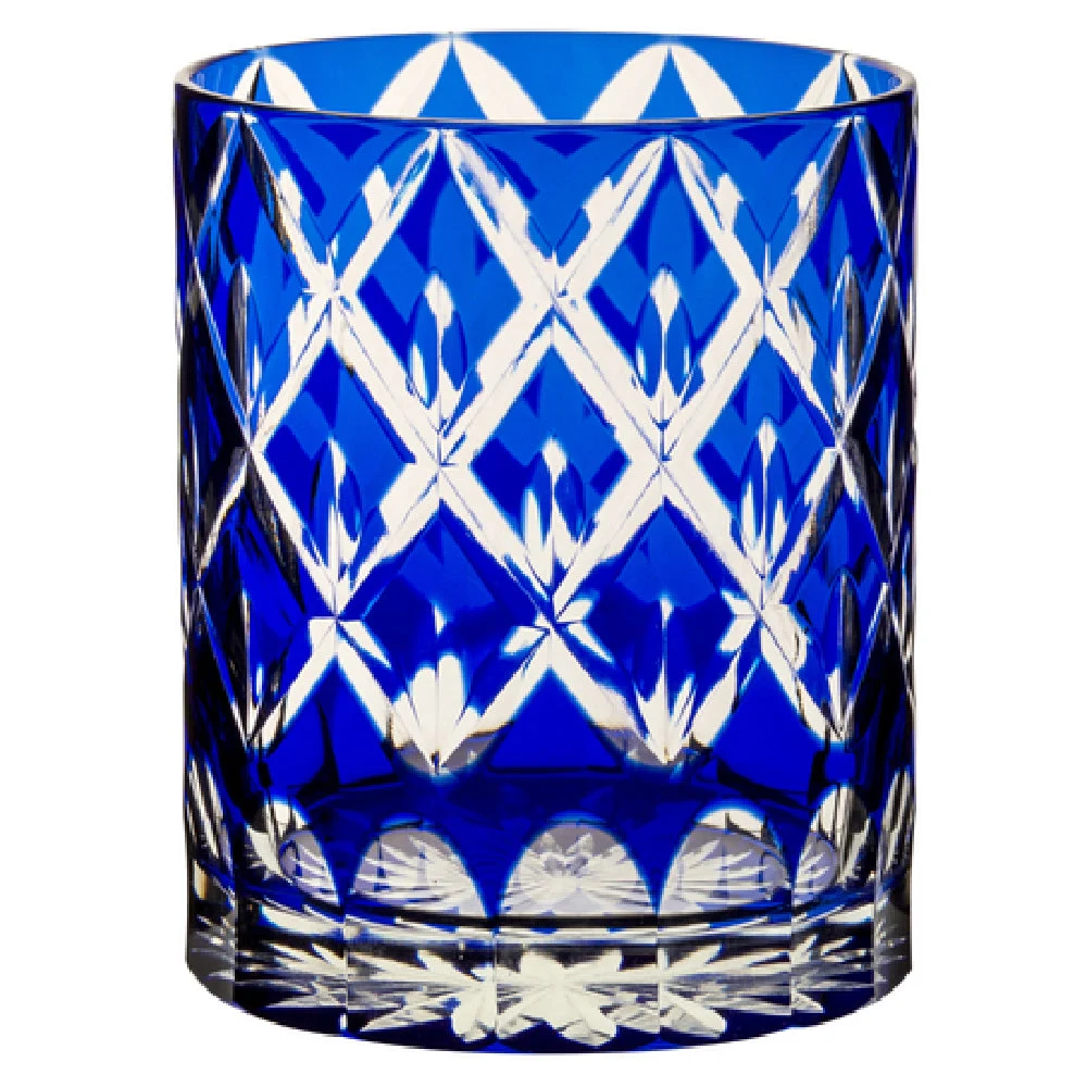 Hospitality Brands HG90428-006 13.5 Oz Sapphire Old Fashioned Glass Handmade