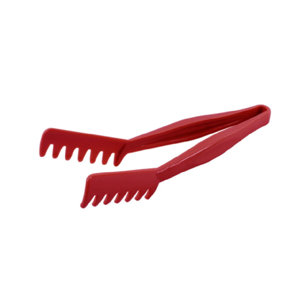 CAC China STKU-11R 11 Inch Spaghetti Tong Red Plastic - Tongs