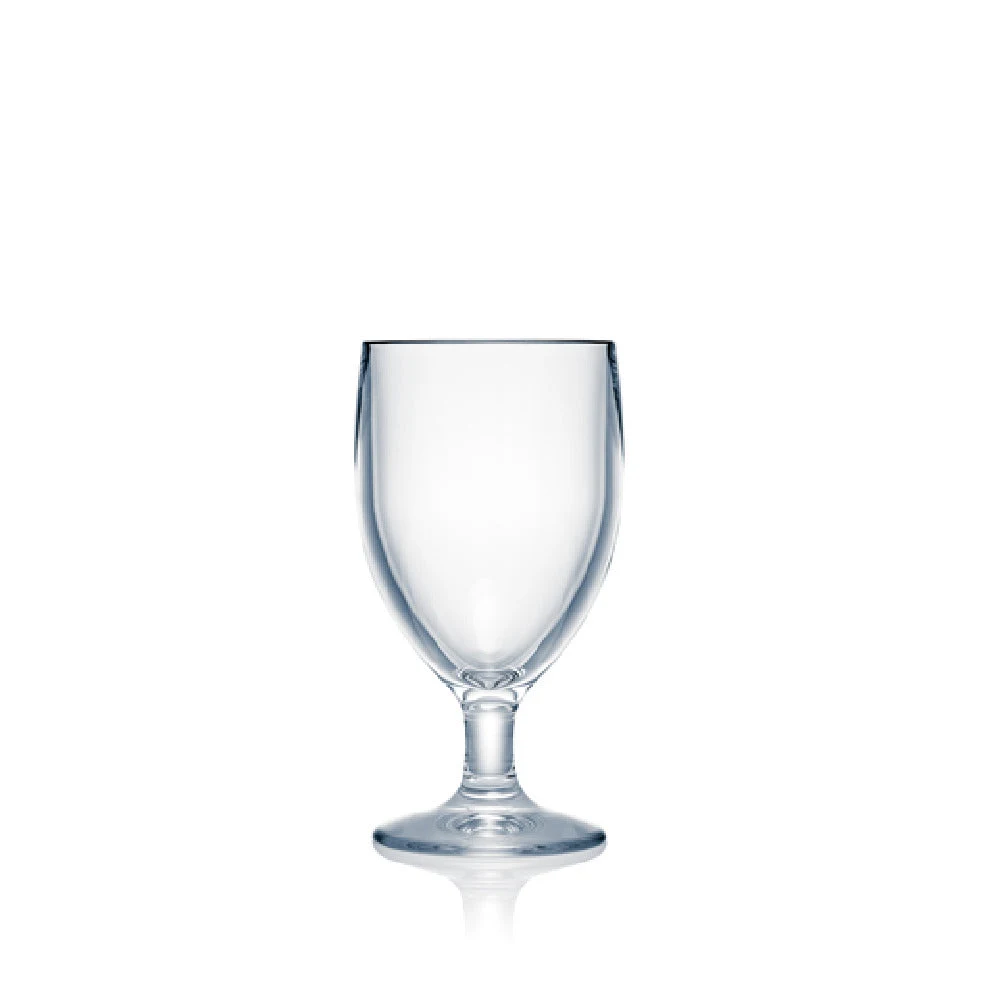 Steelite N206103 10 Oz Shatter Proof Water Soda Goblet Glass Clear Polycarbonate
