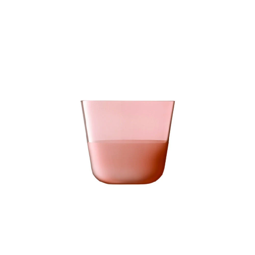 Hospitality Brands HGLAC07-002 9 Oz Coral Stackable Crystal Tumbler with Sheer Rim