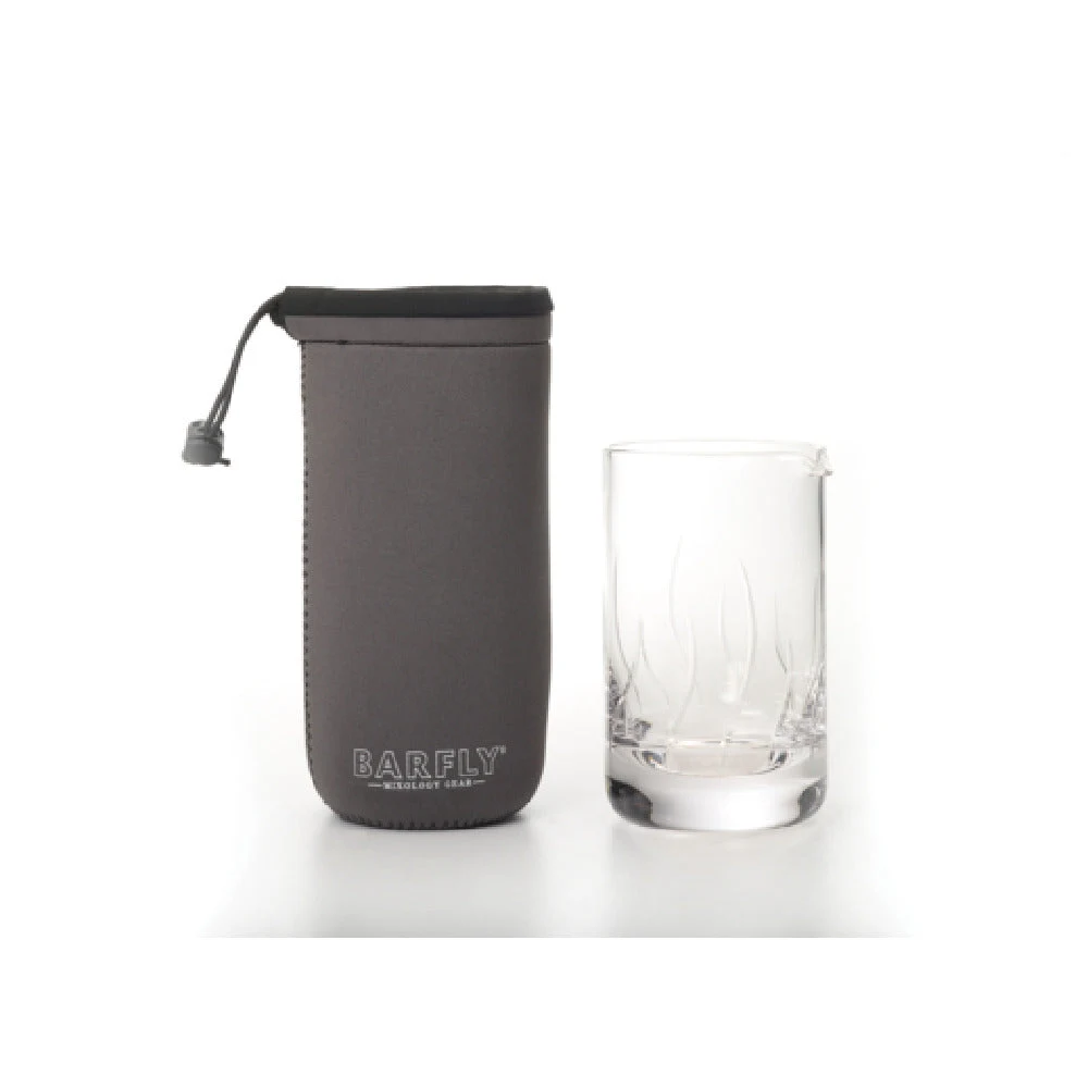 Mercer Culinary M37183 500ml and 550ml Mixing Glass Protective Sleeve Neoprene Gray