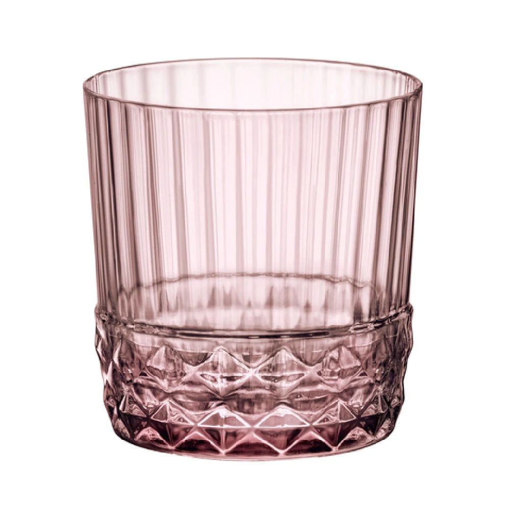 Steelite 49213Q947 12.75 Oz Double Old Fashion Lilac Rose Glass