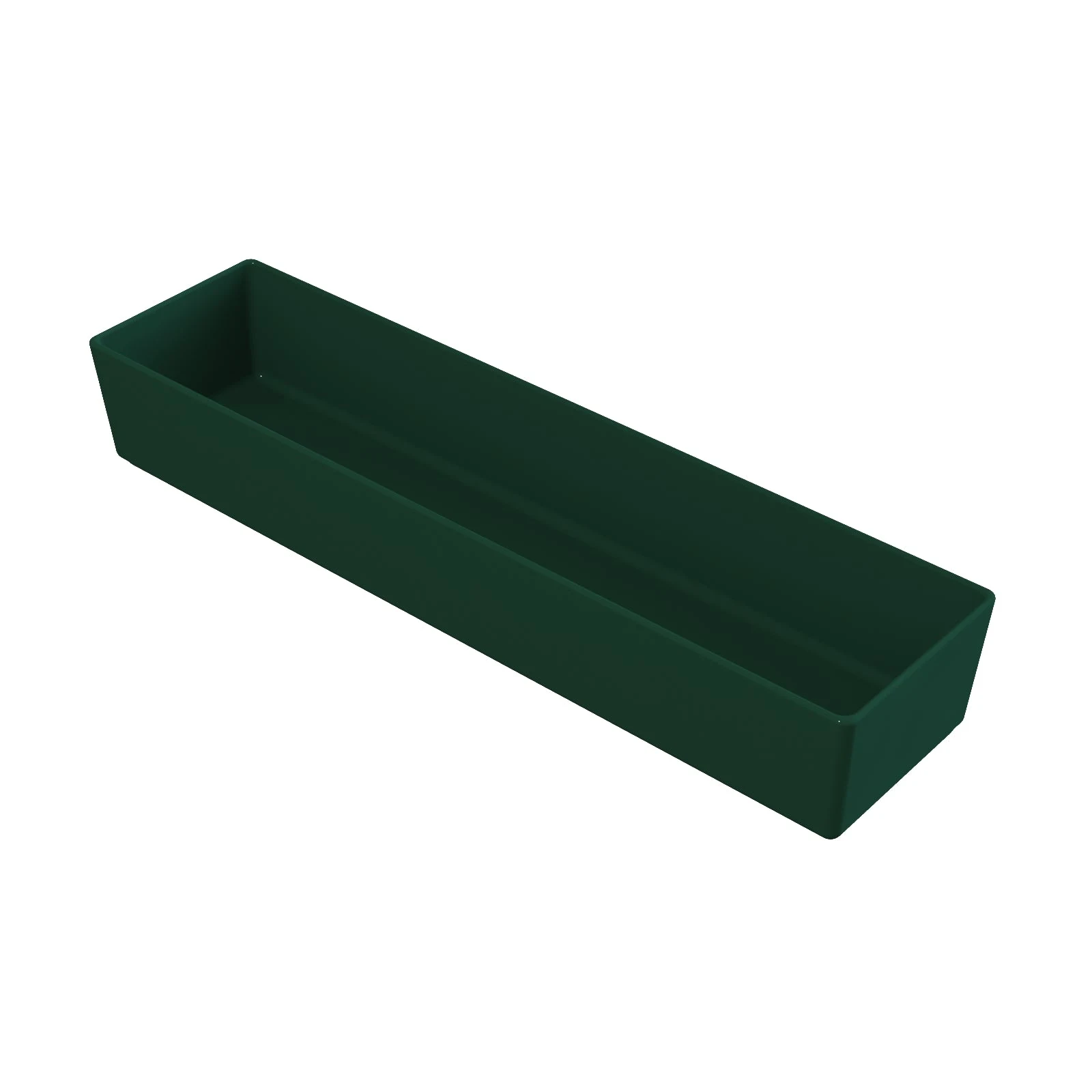 Tablecraft CW4018HGN 3-1/2 Qt Bowl Rectangular Cold Holding Hunter Green Aluminum