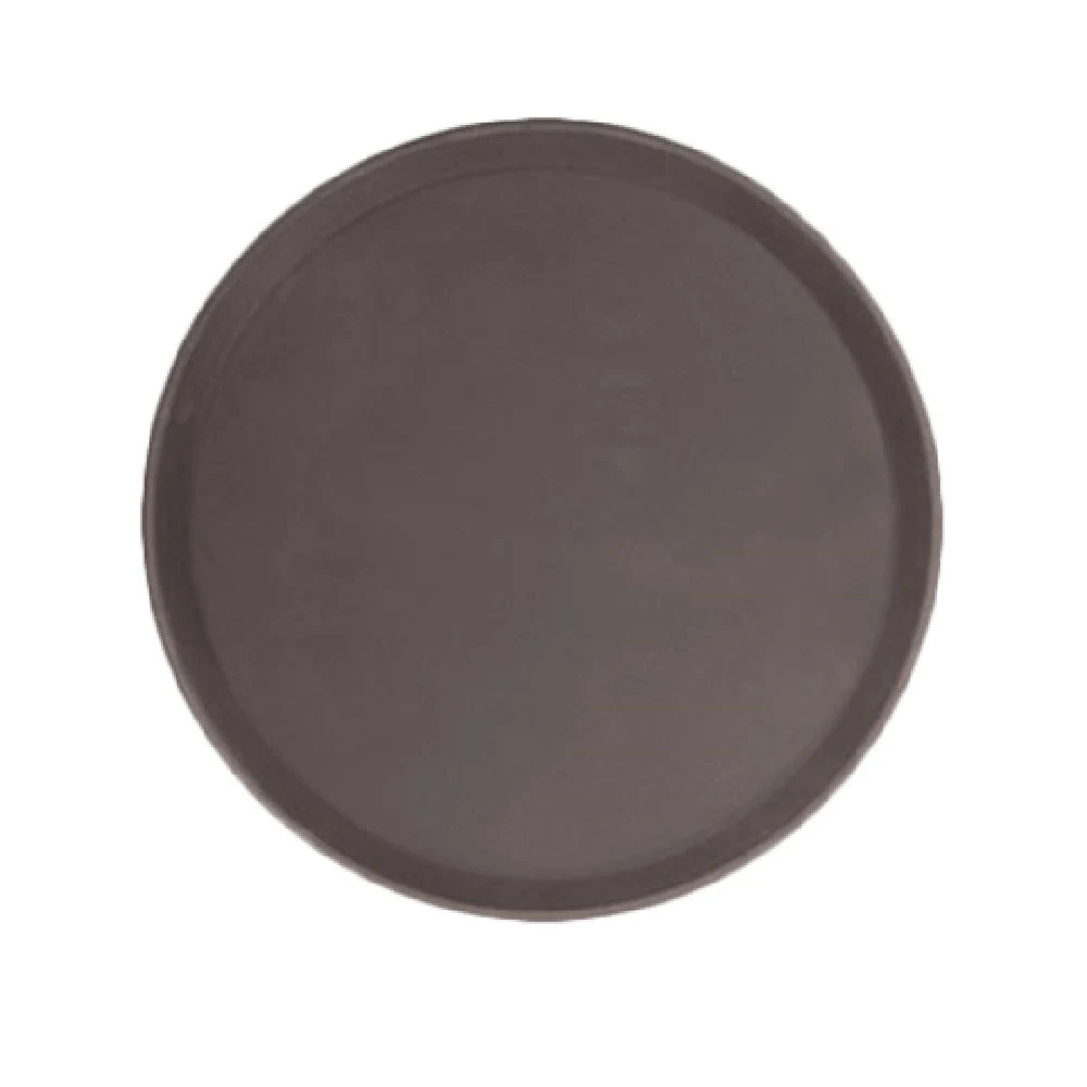 Thunder Group PLFT1400BR 14 Inch Brown Non-Skid Fiberglass Serving Tray