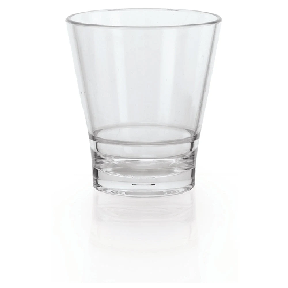 GET Enterprises S-9-CL 9 Oz Clear Rocks Glass Stackable Break-Resistant SAN