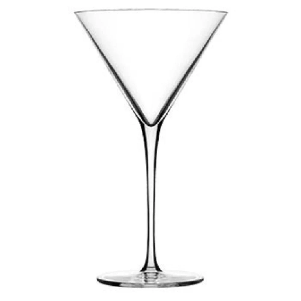 Libbey 9135 7 Oz. High Definition Durable Rim Martini Glass Clear Fire Glass