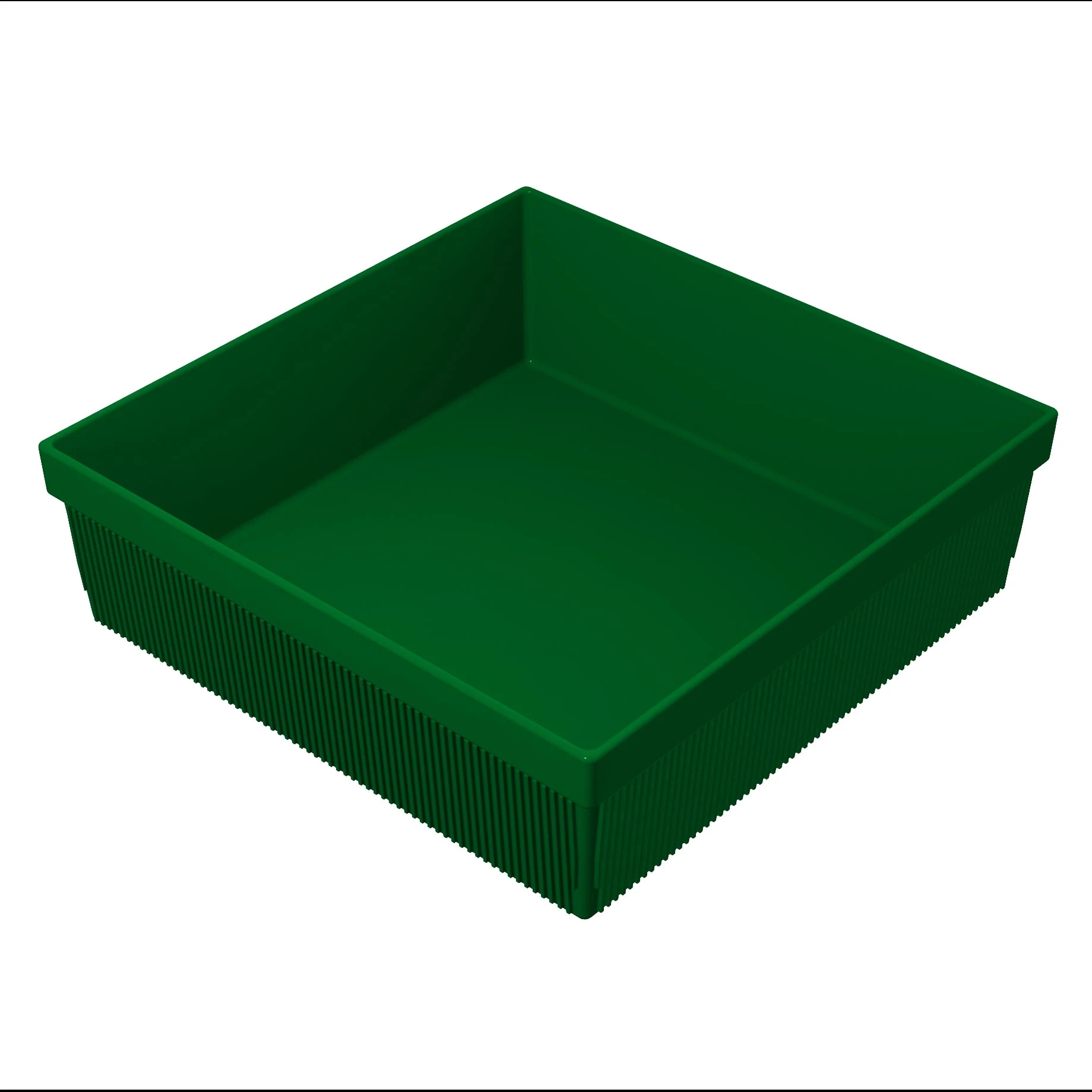 Tablecraft CW1494GN 24 Quart Bowl Square Cold Holding Metal Green Finish