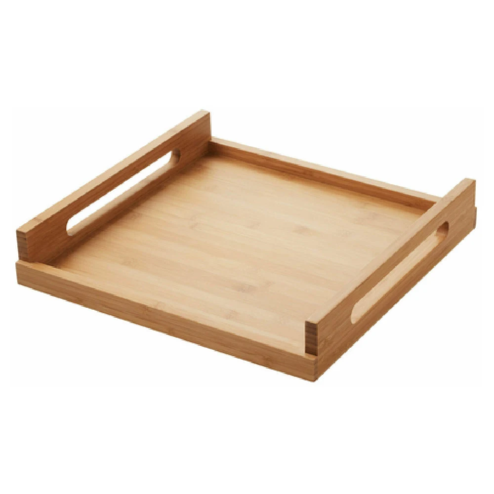 Revol 647821 15-3/4 Inch Square Serving and Display Tray Bamboo Natural