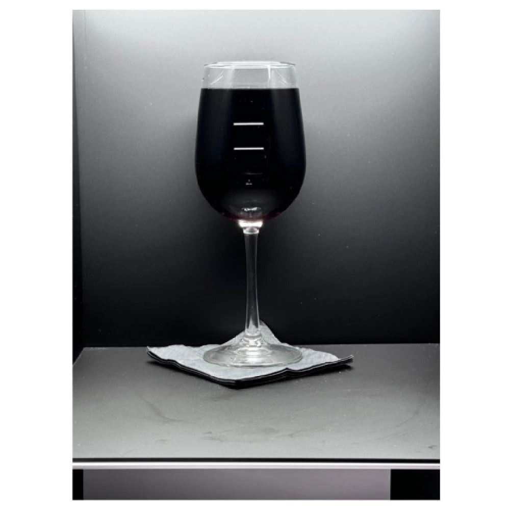 Buccaneer Container Corp 6Y9PL7520 18 Oz Wine Glass with Laser Etched Pour Lines