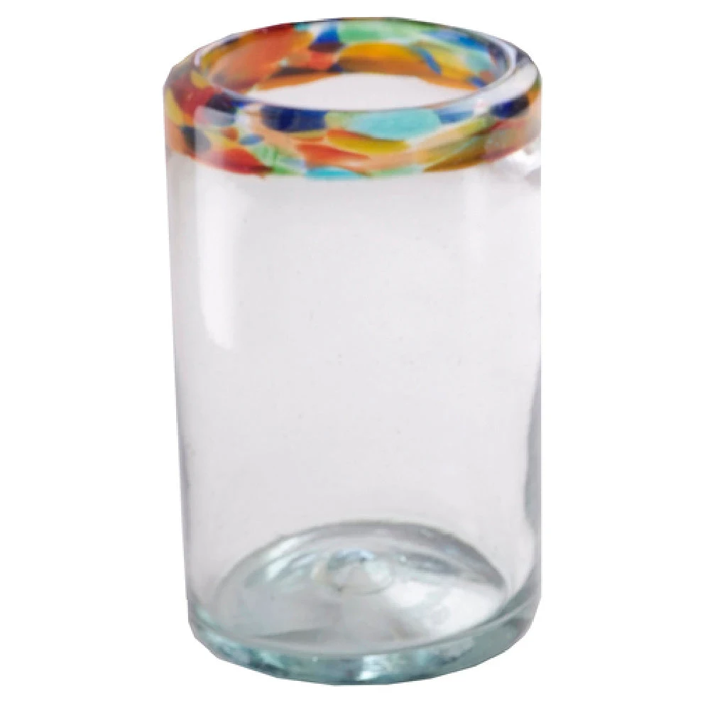 Orion Trading & Design G03-MR Confetti Tumbler Glass 16 Oz. 3-1/8