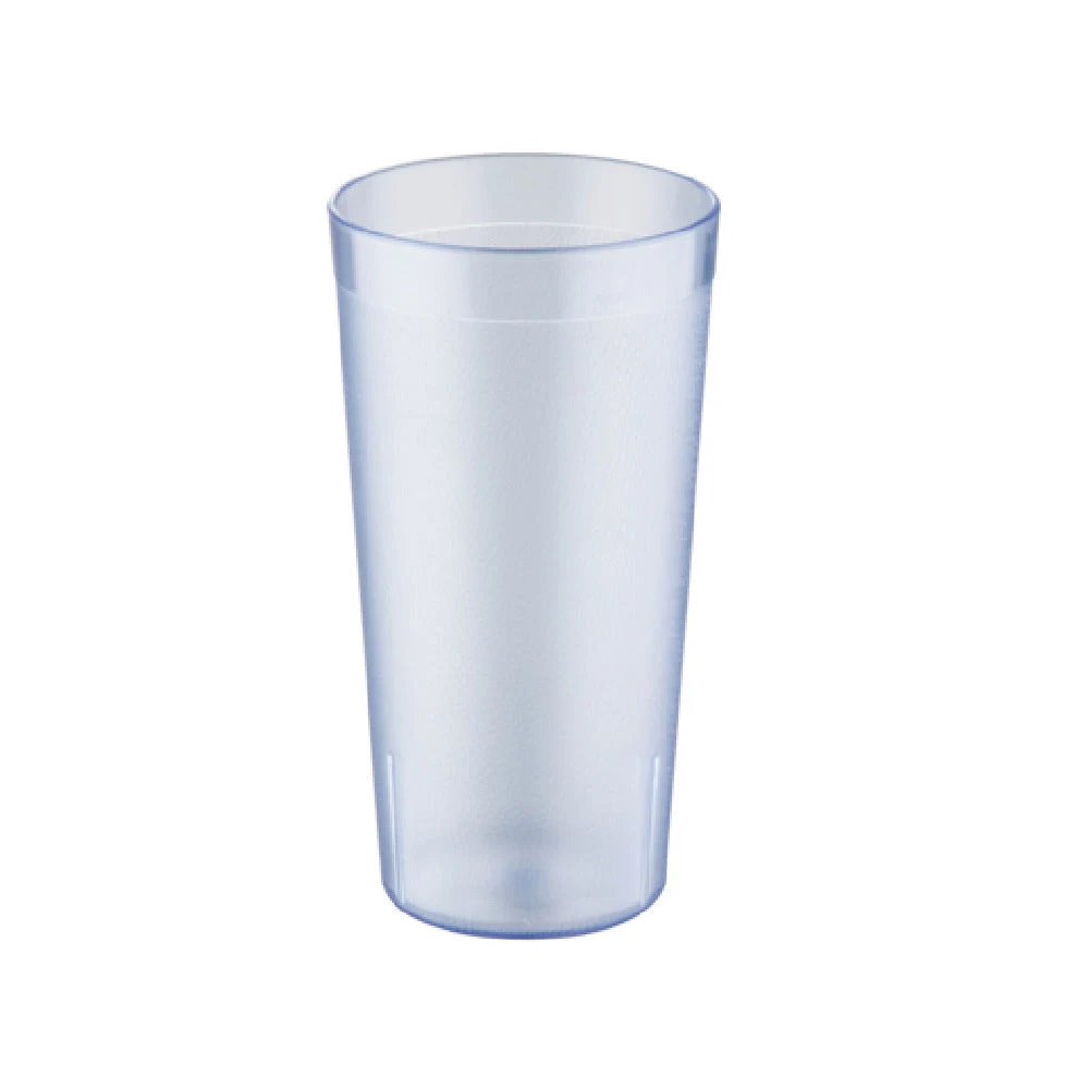 CAC China BVPT-24BL 24 Oz Tumbler Break Resistant Pebbled Blue SAN Plastic