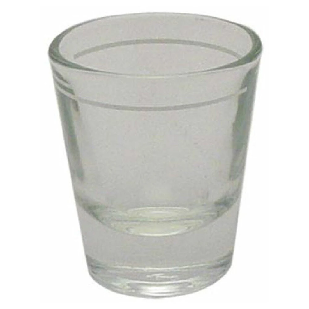 AllPoints 186255 1.5 Oz Shot Glass with Weighted Base for Precision Pouring