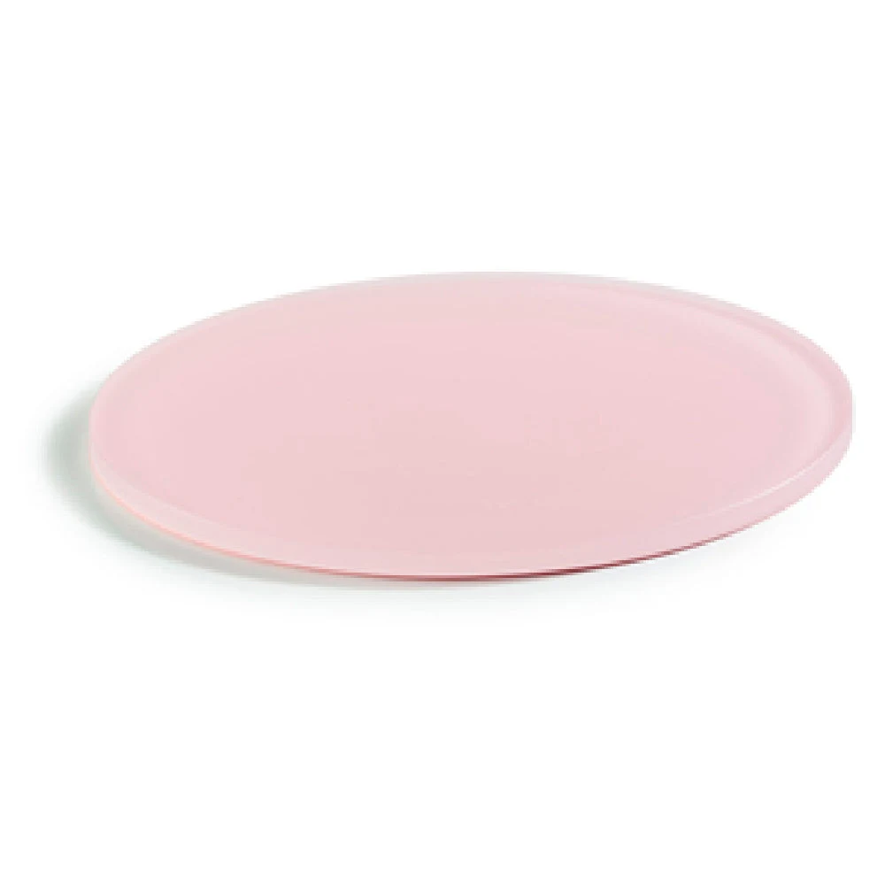 Revol 411625 9-3/4 Inch Round Tray Shockproof Stackable Resin Pink