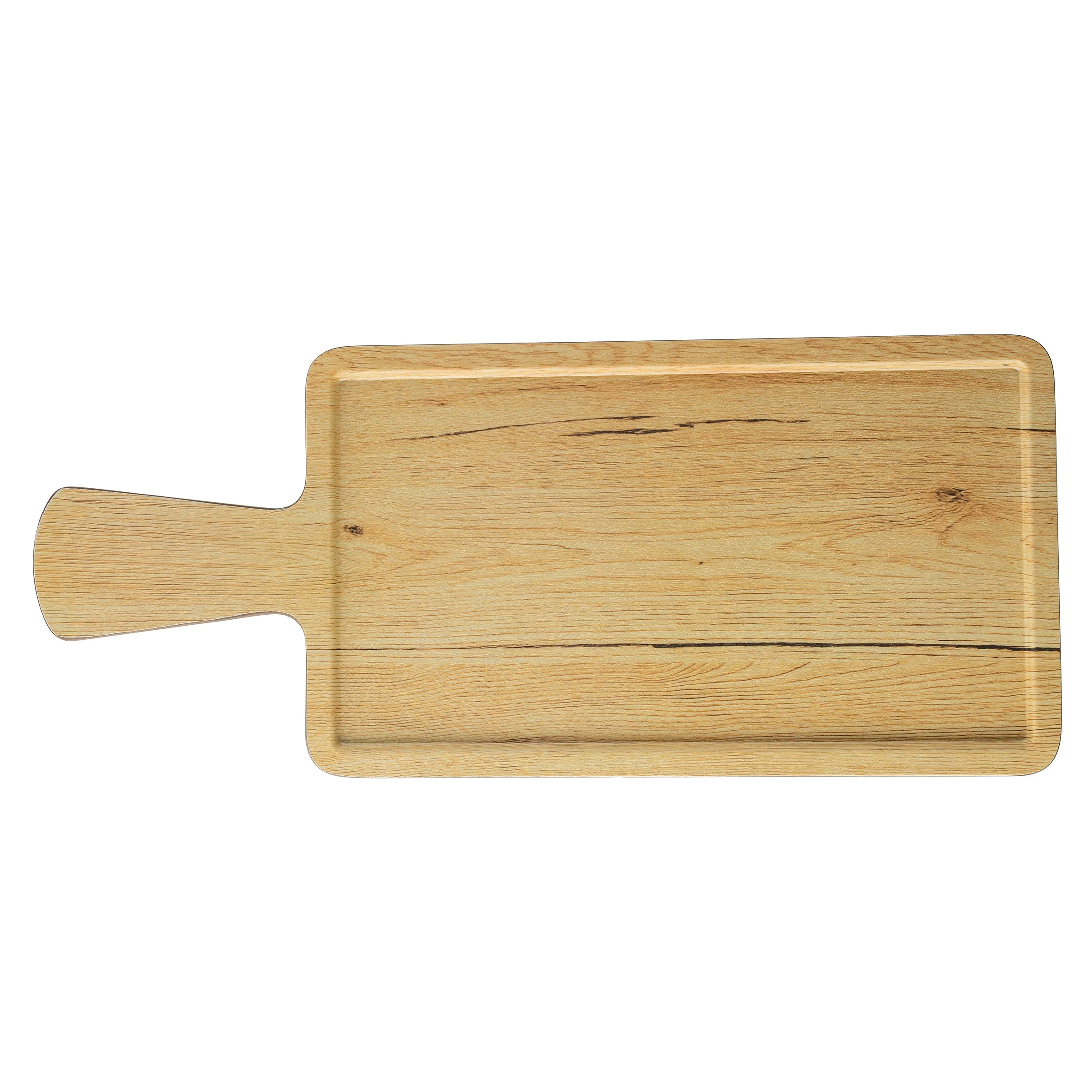 Tablecraft 12458 16.5 Inch Rectangular Serving Paddle Melamine Tan