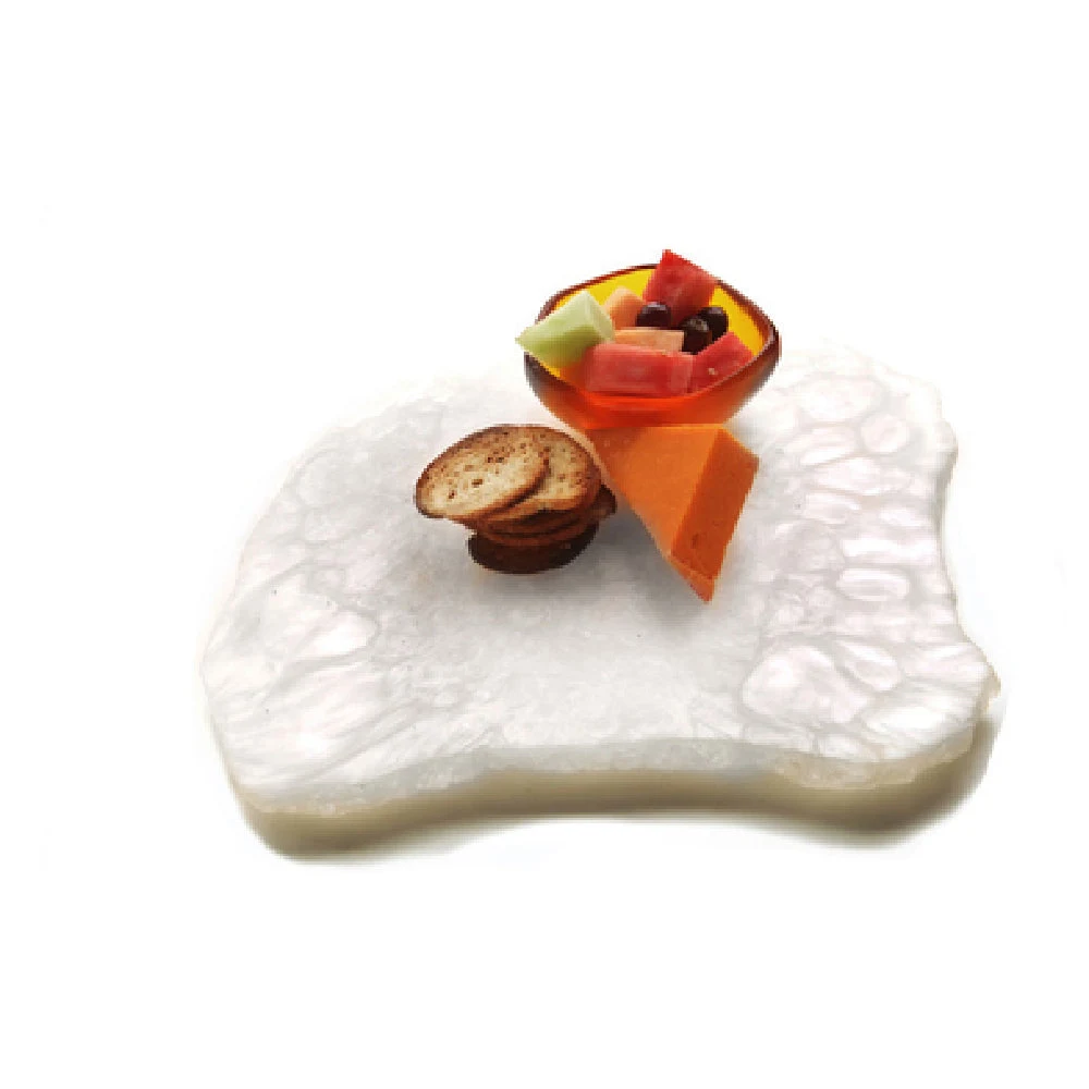 Steelite KMK2150SH 14-1/2 Inch Jagged Edge Serving Tray Resin dishwasher safe
