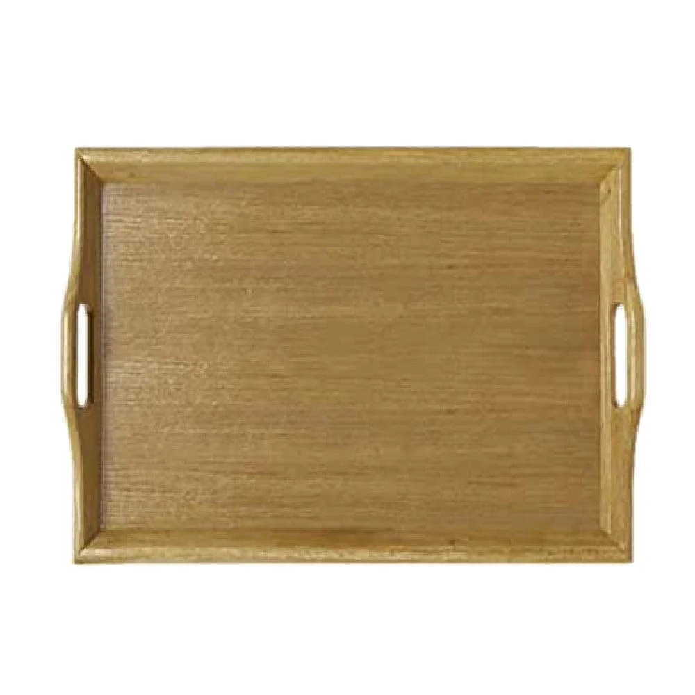 GET Enterprises RST-1814-N 19 Inch Hardwood Room Service Tray Natural Finish