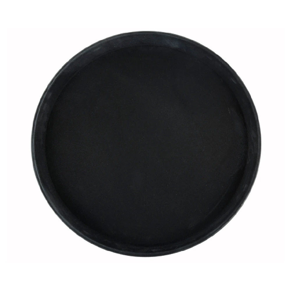 Winco TFG-14K 14 Inch Diameter Deluxe Tray Black Fiberglass Non-Skid
