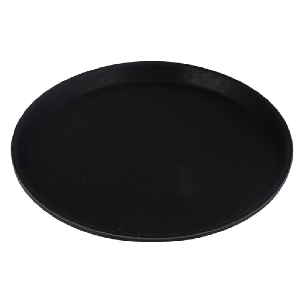 Stanton Trading 11GRFG-BK 11 Inch Round Bar Tray Dishwasher Safe Fiberglass Black