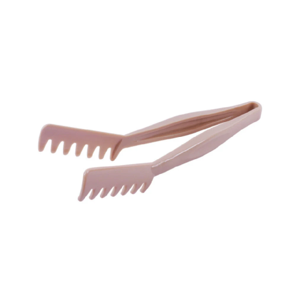 CAC China STKU-11BG 11 Inch Spaghetti Tong Plastic Beige - Tongs