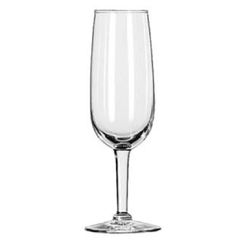 Libbey 8495 6-1/4 Oz Flute Glass Safedge Rim Guarantee Glass 12 Packs