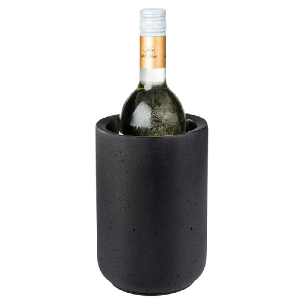 Libbey APS 36099 4-3/4 Inch Diameter Round Wine Bottle Cooler Concrete with Non-scratch Undersurface