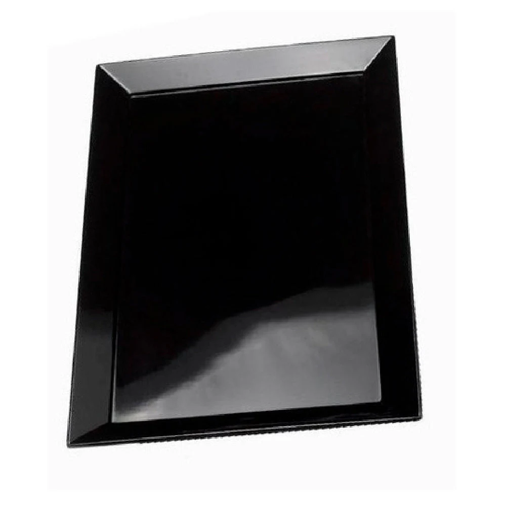 Tableware Solutions USA T8016.Z 19 Inch Rectangle Tray Melamine Black Dishware