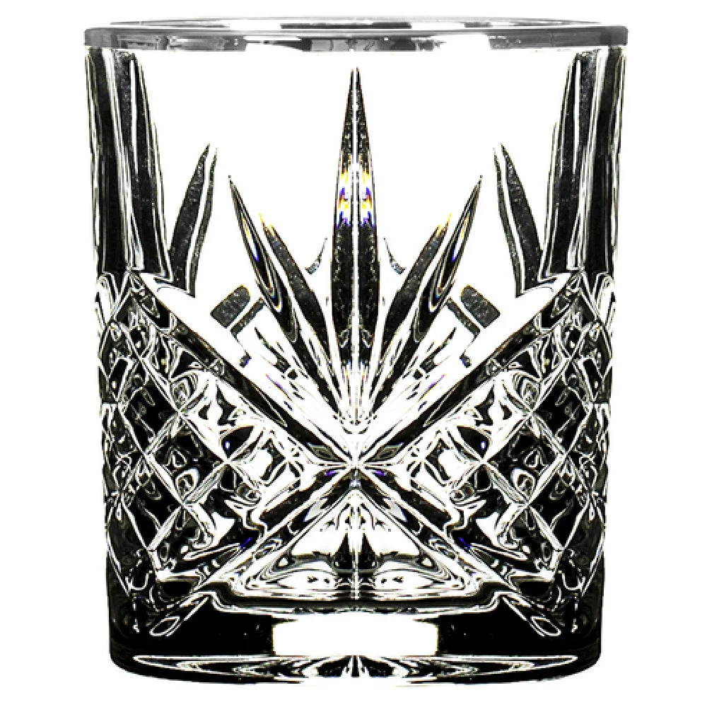 Hospitality Brands HGS25436-016 11.25 Oz Glass Platinum Rim Rocks Glass