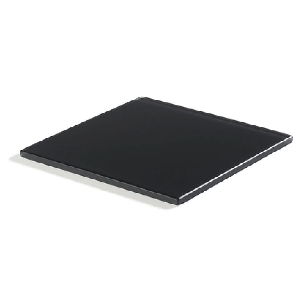 Revol 411030 9-3/4 Inch Square Stackable Tray Resin Black with Shockproof Design