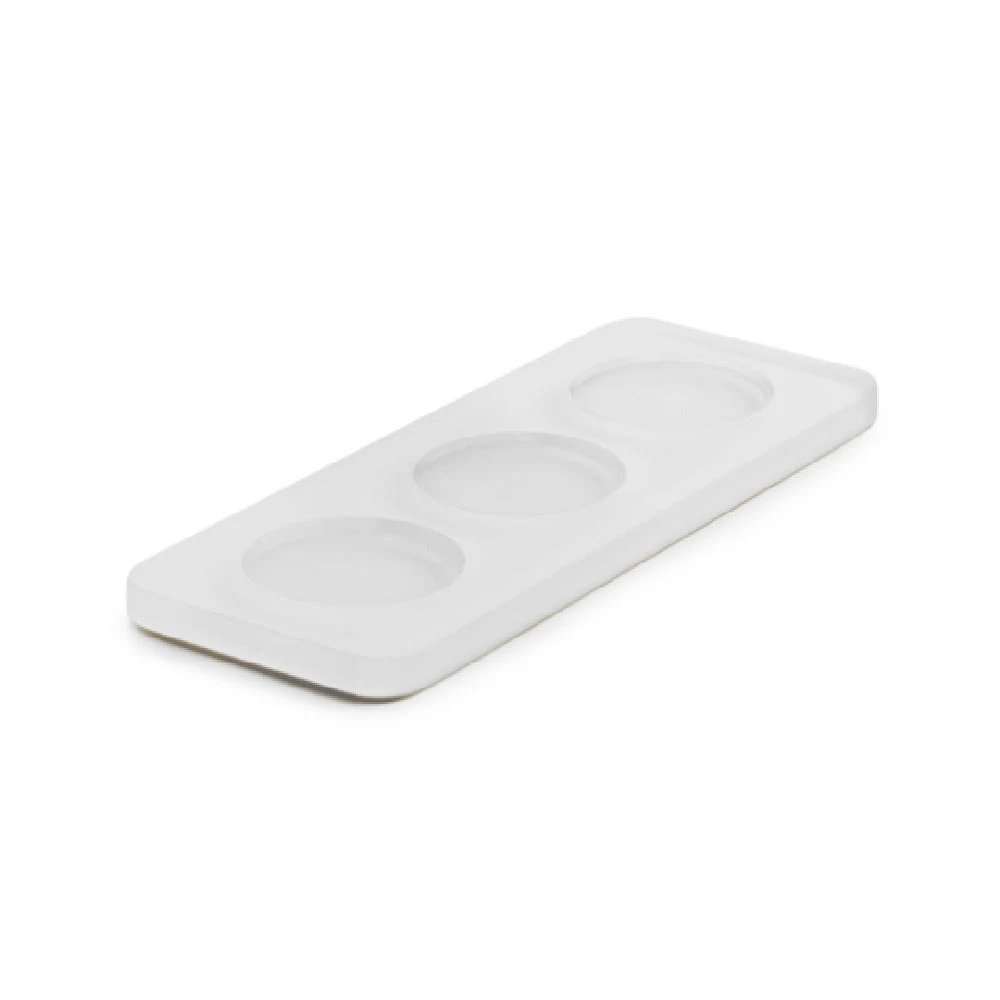 Revol 660472 7.29 Inch White Serving and Display Tray with 3 Inserts
